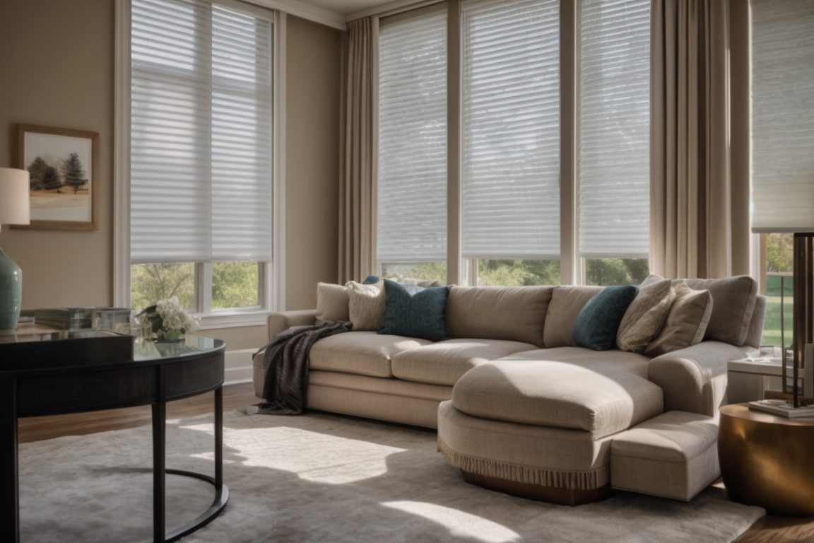 Dallas home interior with frosted window film enhancing privacy
