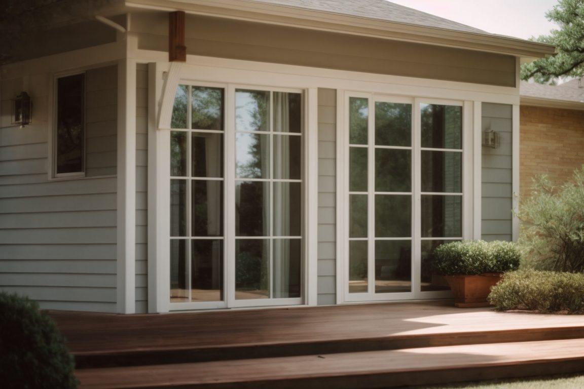 Dallas home with opaque windows showing reduced UV exposure
