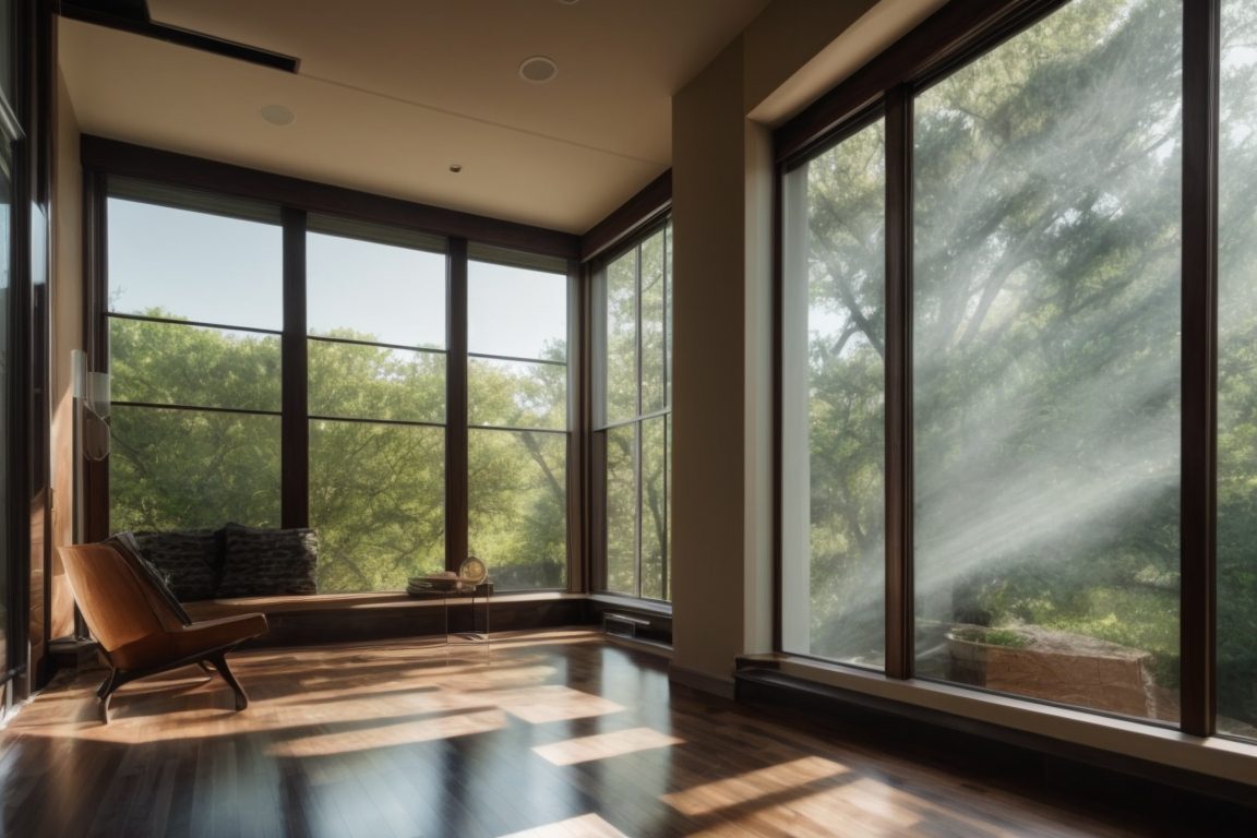Dallas home interior showing UV damage and heat blocking window film