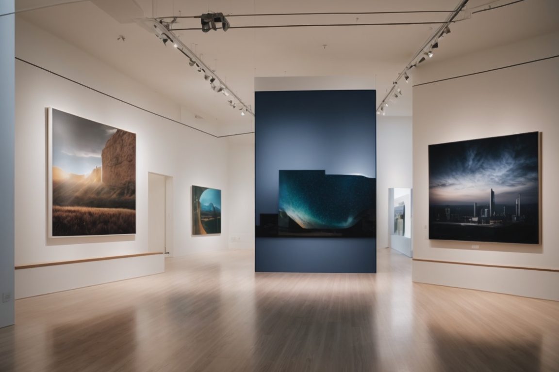 Dallas art gallery interior with UV protection window film
