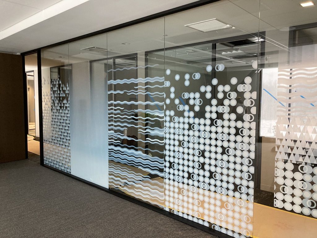 frosted glass window film Dallas